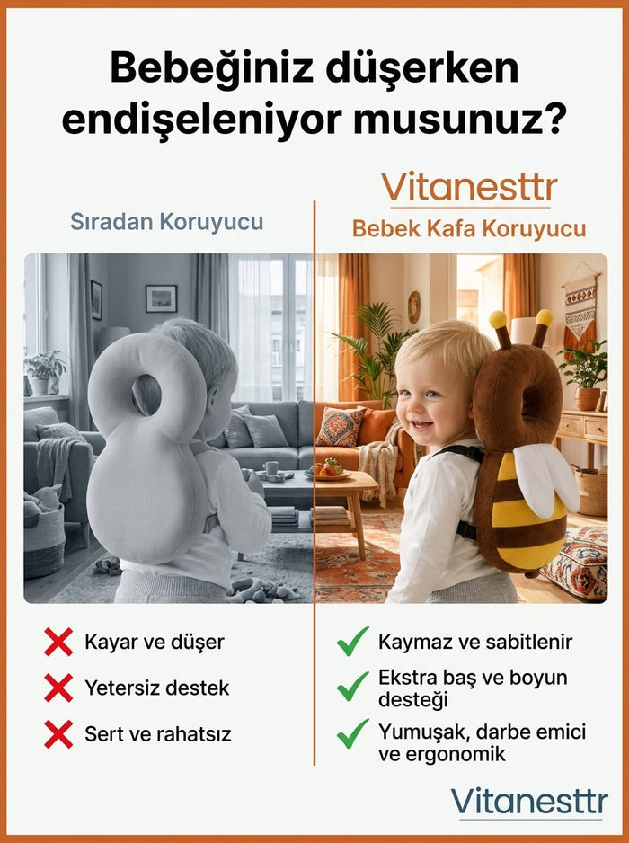 Vitanesttr Bebek Kafa Koruyucu Yastık 2